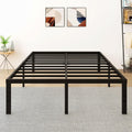 18 Inch Metal Platform Bed Frame with Steel Slats F305