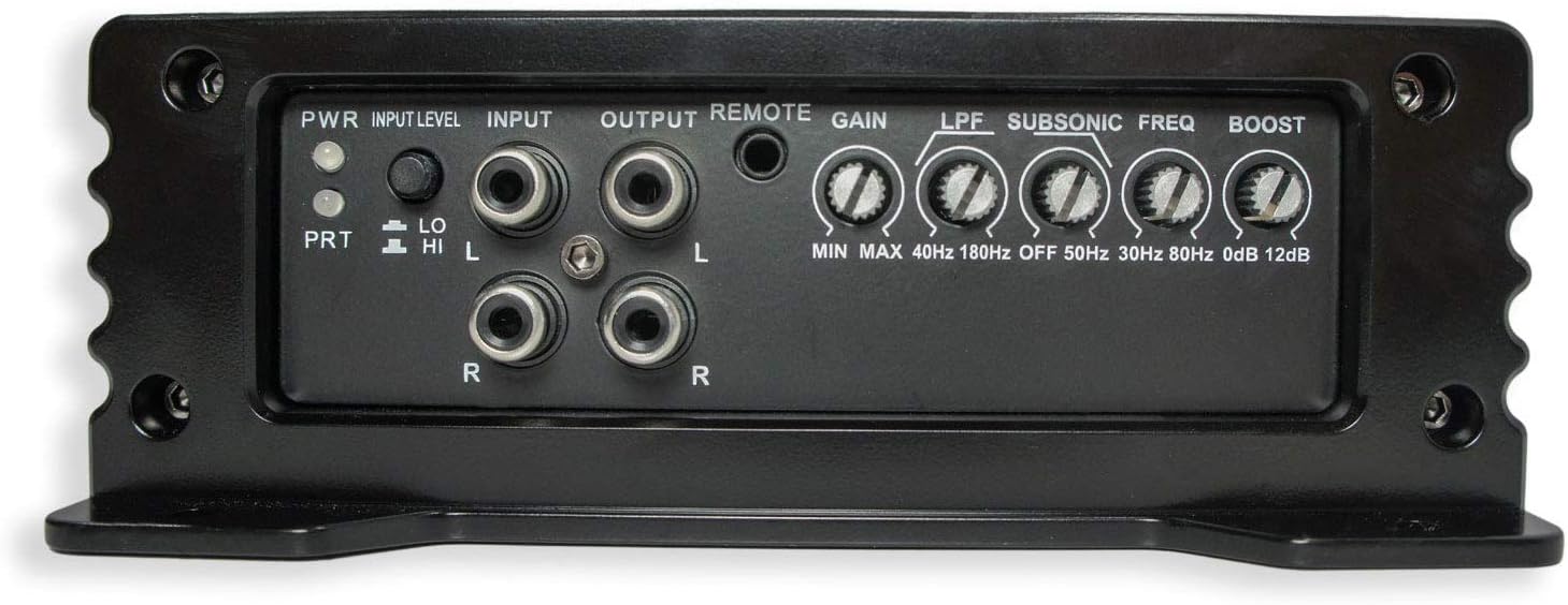 Dual 12 Loaded Sub Box Bundle with Amp & Install Kit M76480