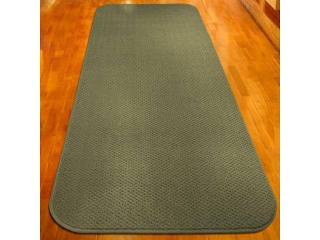 Olive Green 24 ft. x 48 in. Skid-Resistant Carpet Runner U6409