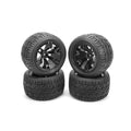 4.7 x 2.8 in. Mounted Tire, 4 Piece, Black Q894