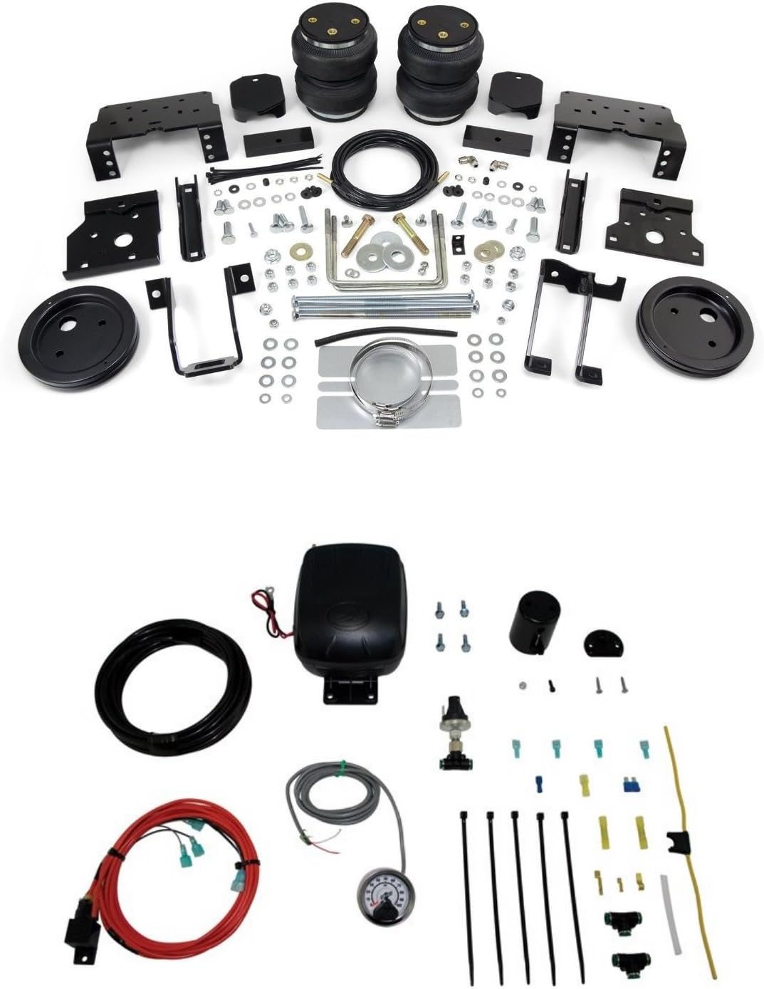 Rear LoadLifter 5000 Ultimate Series with Load Controller Single Path On-Board Air Compressor System Kit E15619