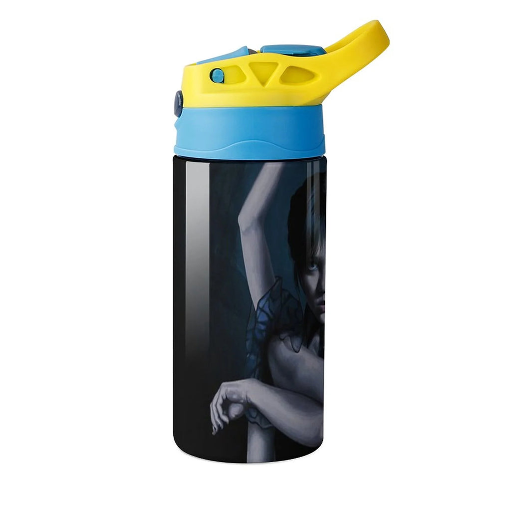 Stainless Steel Water Bottle with Straw V712