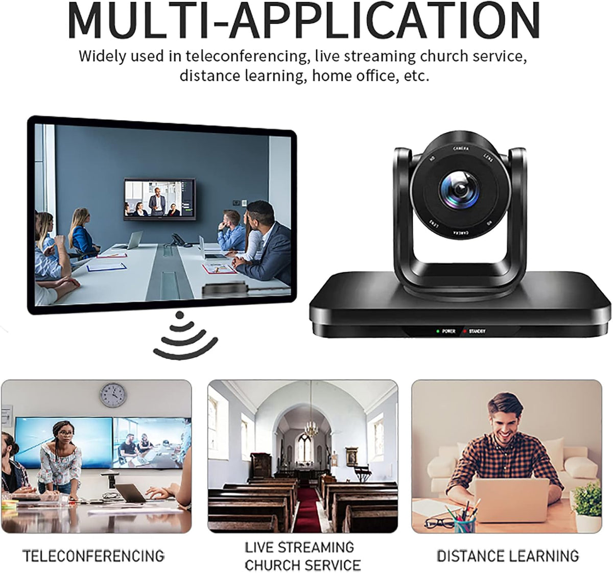 1080P PTZ Conference Camera with 10X Optical Zoom J403960