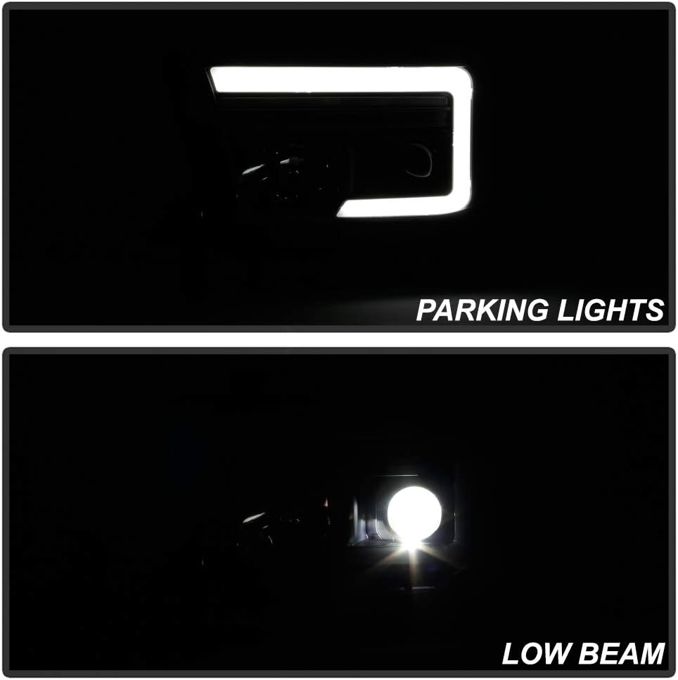 Projector Headlights with LED Tube and Sequential Signal W641
