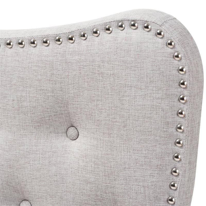 Tufted King Panel Headboard in Grayish Beige Q57177