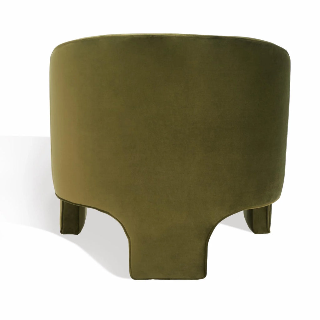 Olive Green Velvet Accent Chair Z68434