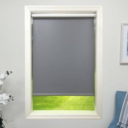 Dark Gray Blackout Roller Shade B378