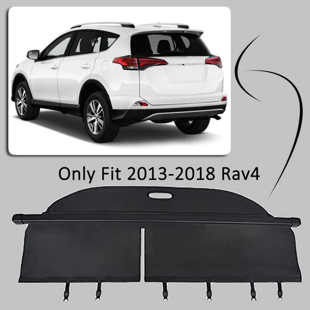 Retractable Cargo Cover Black Pack of 2 O28989