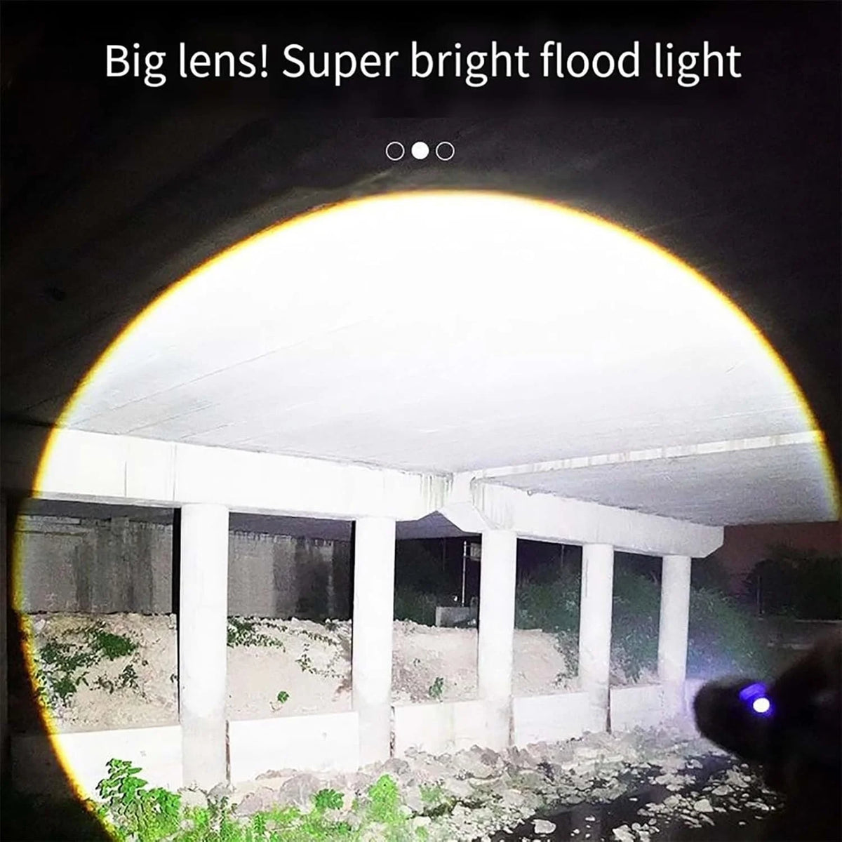 150000 Lumens USB Rechargeable Waterproof Handheld Flashlight G76689