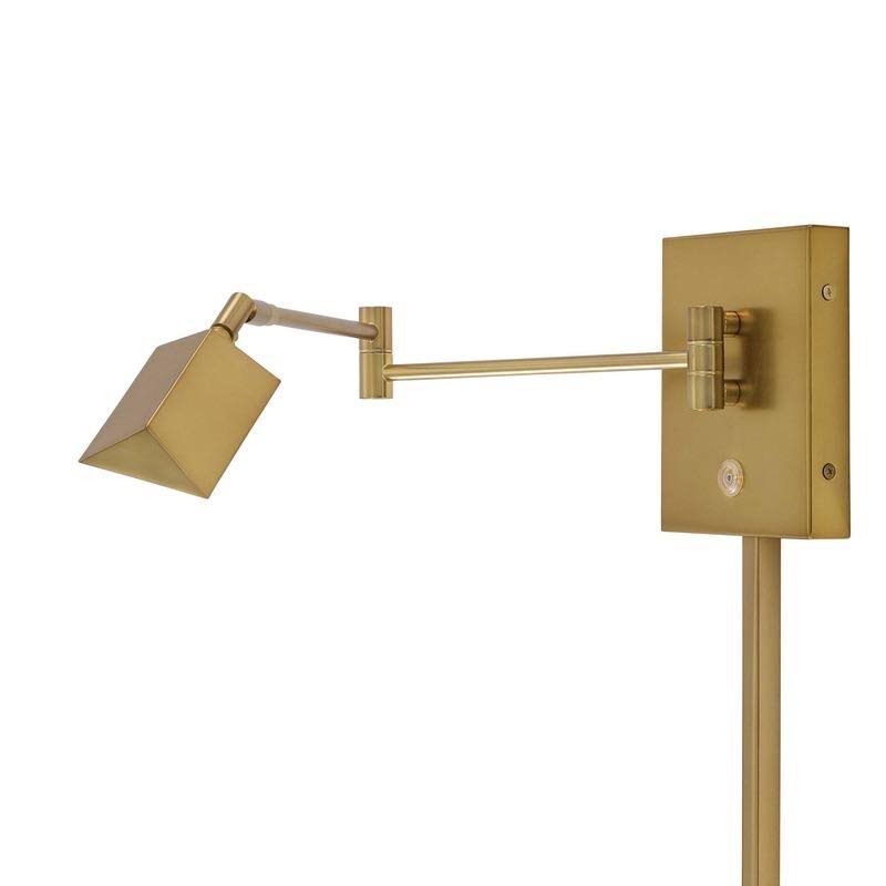 Brushed Nickel LED Swing Arm Wall Lamp U602903
