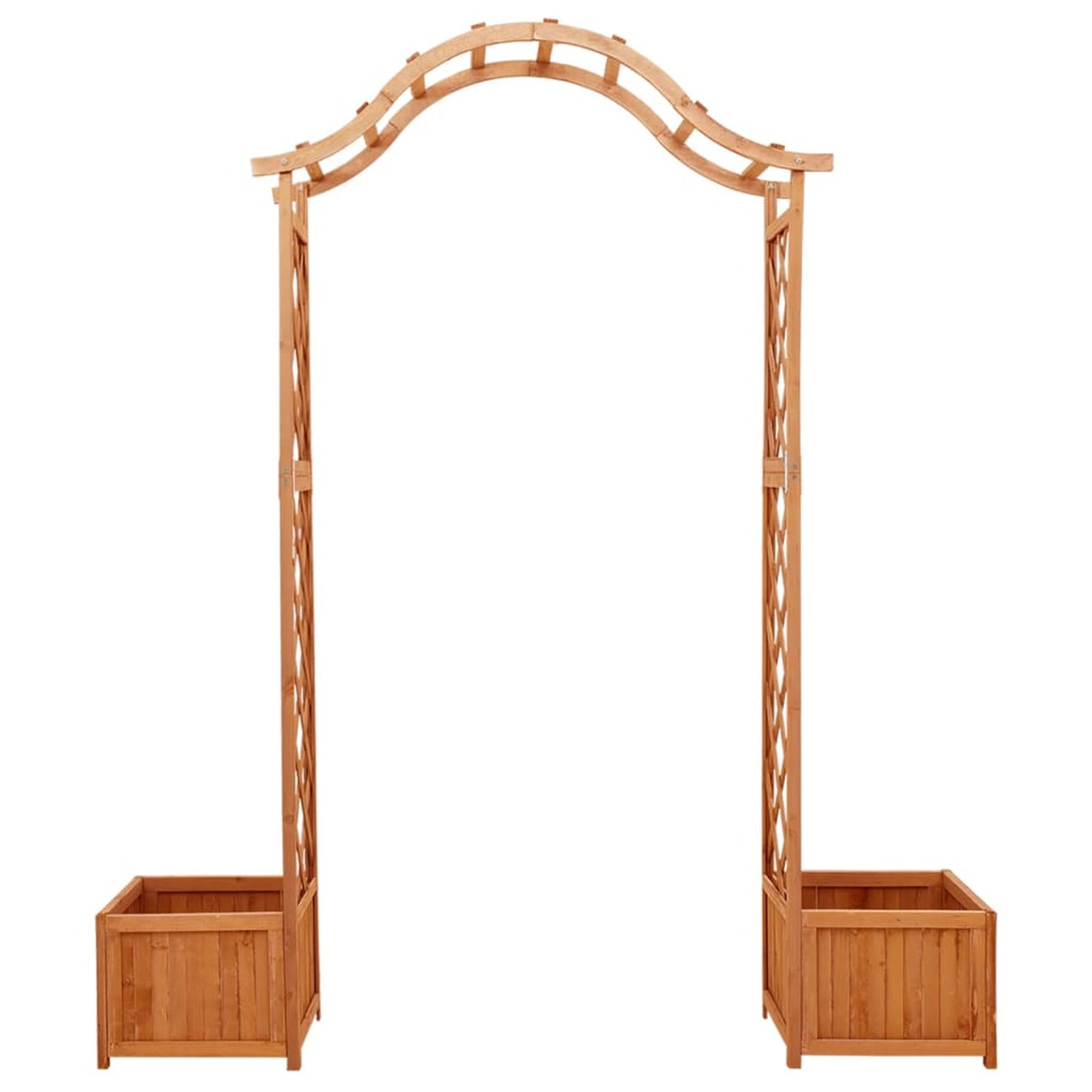 Solid Firwood Garden Pergola with Planter C59982