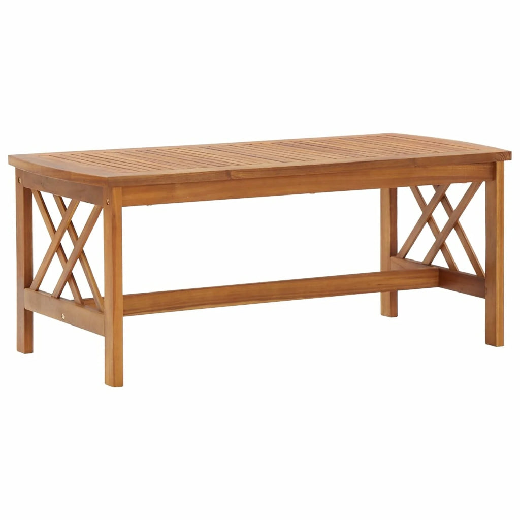 2 Piece Solid Acacia Wood Garden Set with Cushions J175393