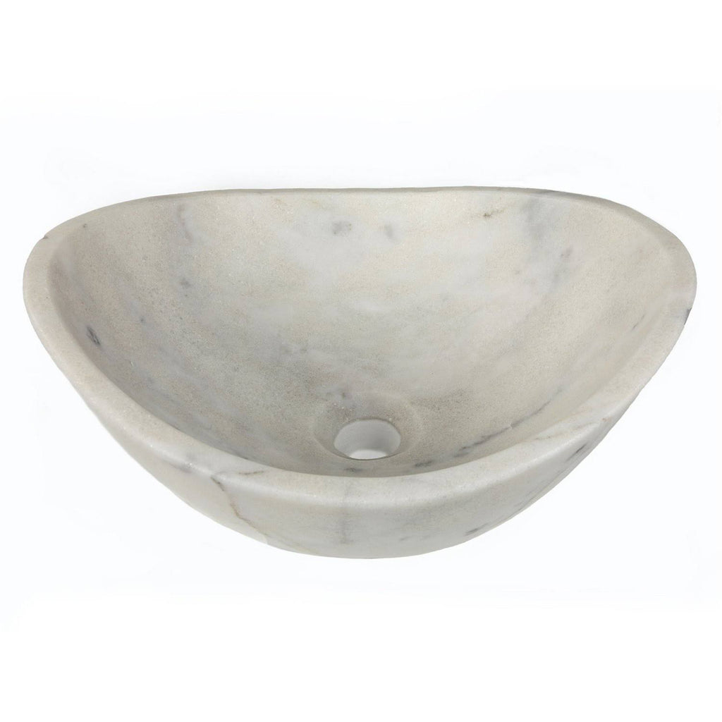 White Marble Small Vessel Sink G11926
