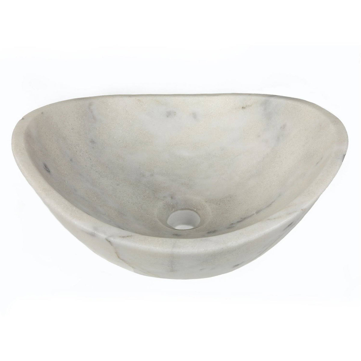 White Marble Small Vessel Sink G11926