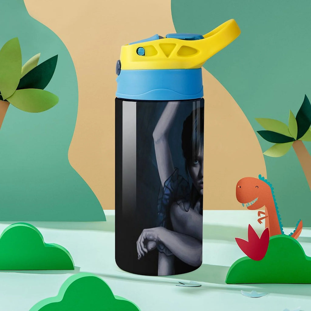 Stainless Steel Water Bottle with Straw V712