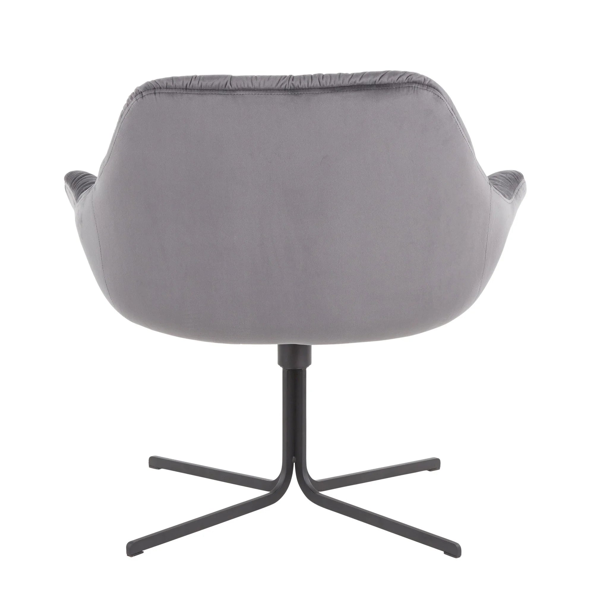 Black/Gray Swivel Lounge Chair I9466