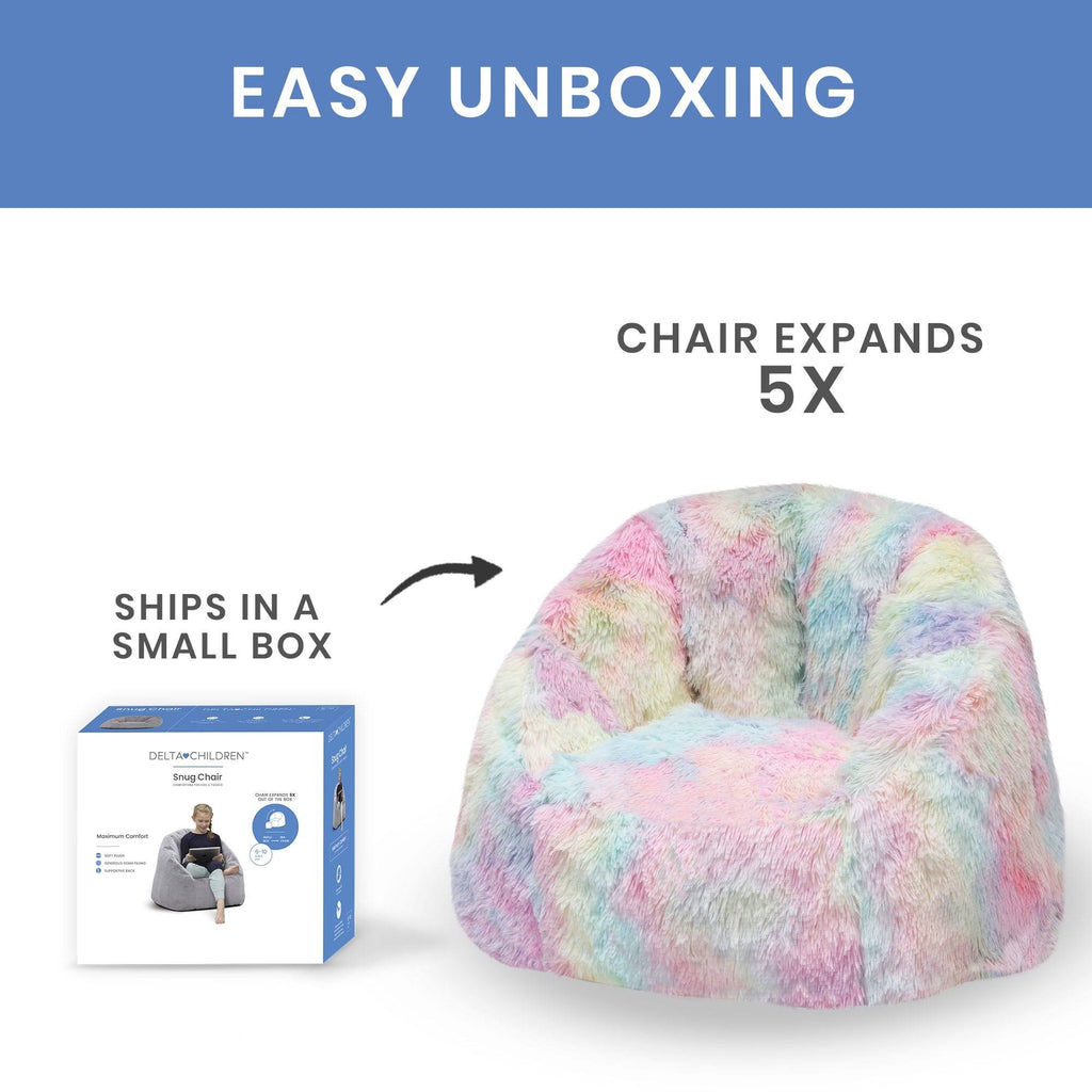 Tie Dye Fluffy Chair U73798