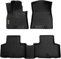 Black Floor Mats Liners for GV80 5 Seats 2021 2022 Heavy Duty All Weather Guard Front Rear Auto Carpet L128