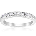 14K White Gold Pave Diamond Wedding Ring Q23853