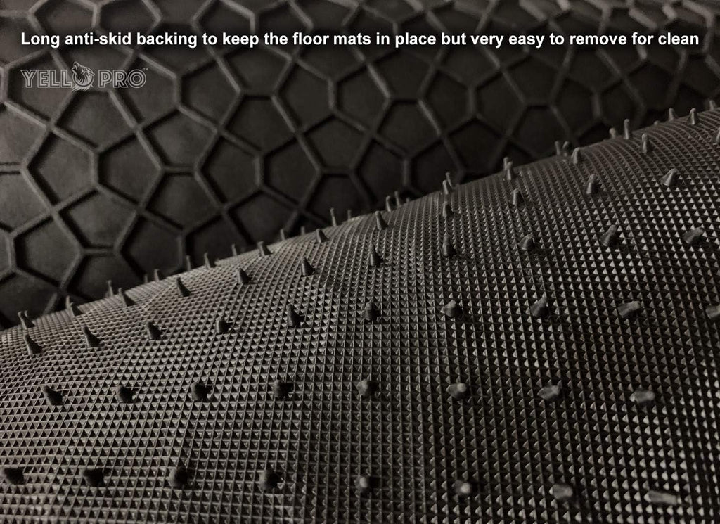 Black Rubber Heavy Duty Cargo Floor Mat Pack of 2 G72278
