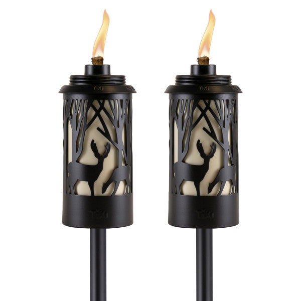 Tan and Black 64.5 Inch Metal Torch 2-Pack T1144