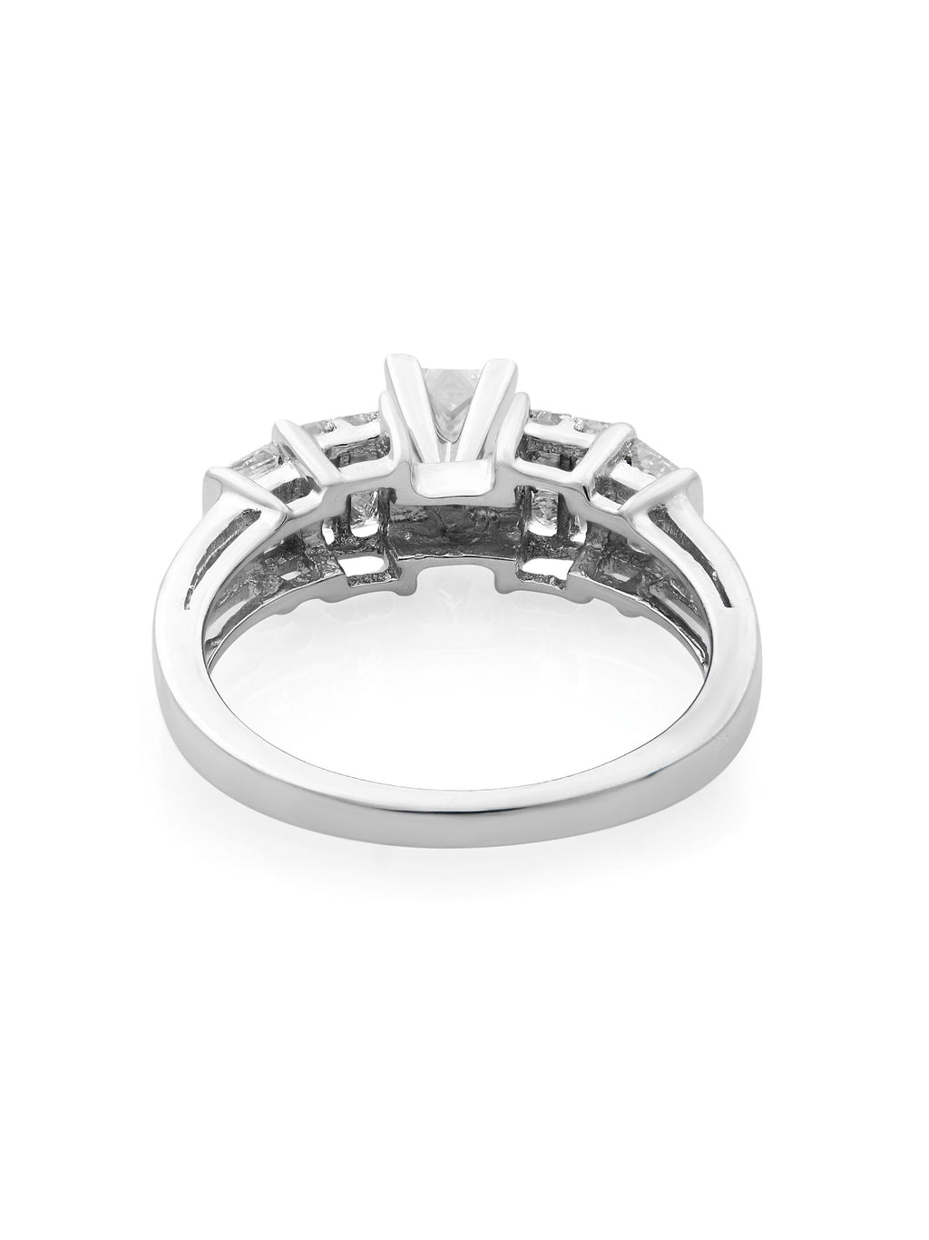 Princess Cut Diamond Engagement Ring 14K White Gold 1.00cts Size 7 Y263963