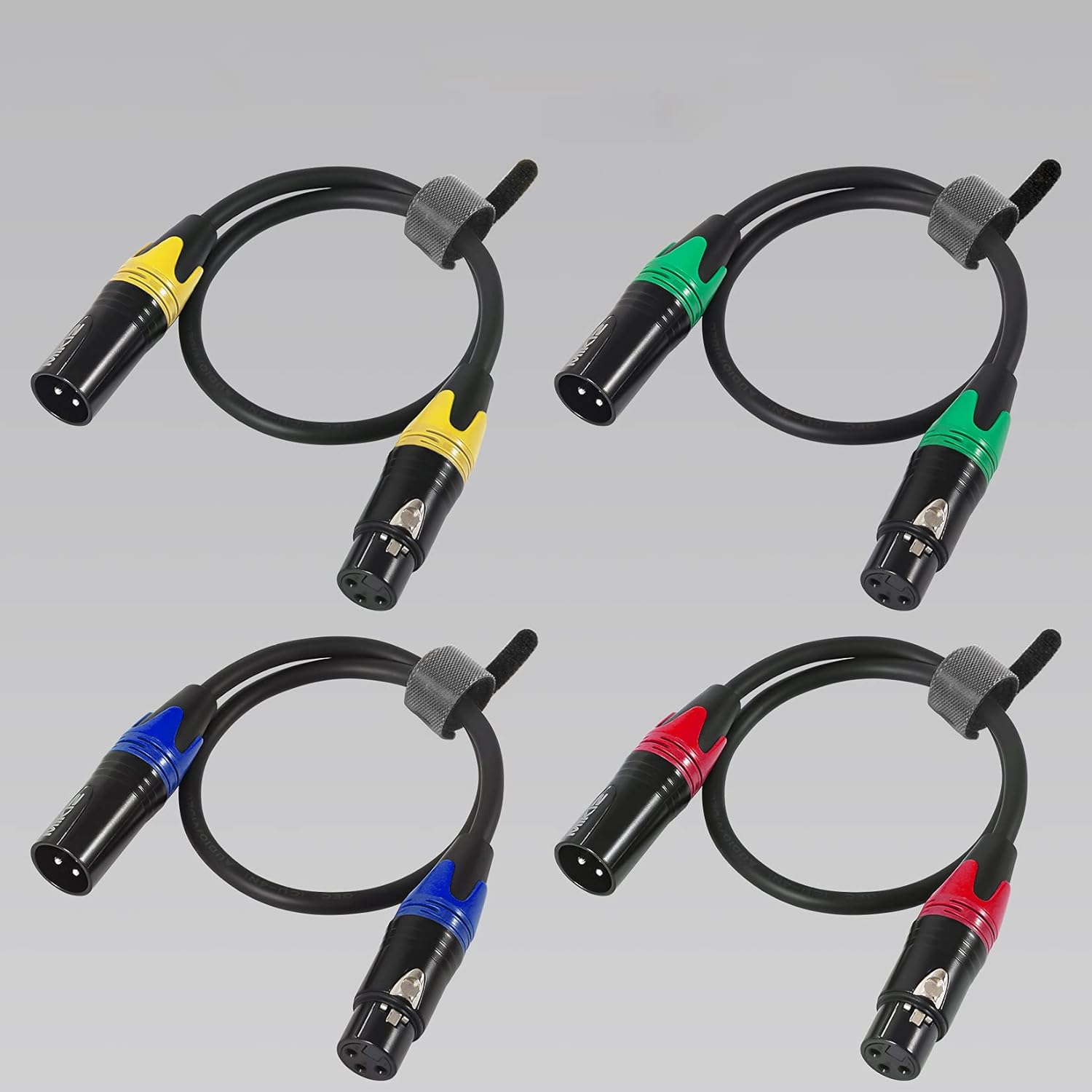 25ft 4 Pack XLR Microphone Cables M545