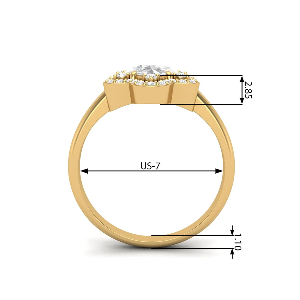 Black Spinel 925 Silver Yellow Plated Oval Ring E66597