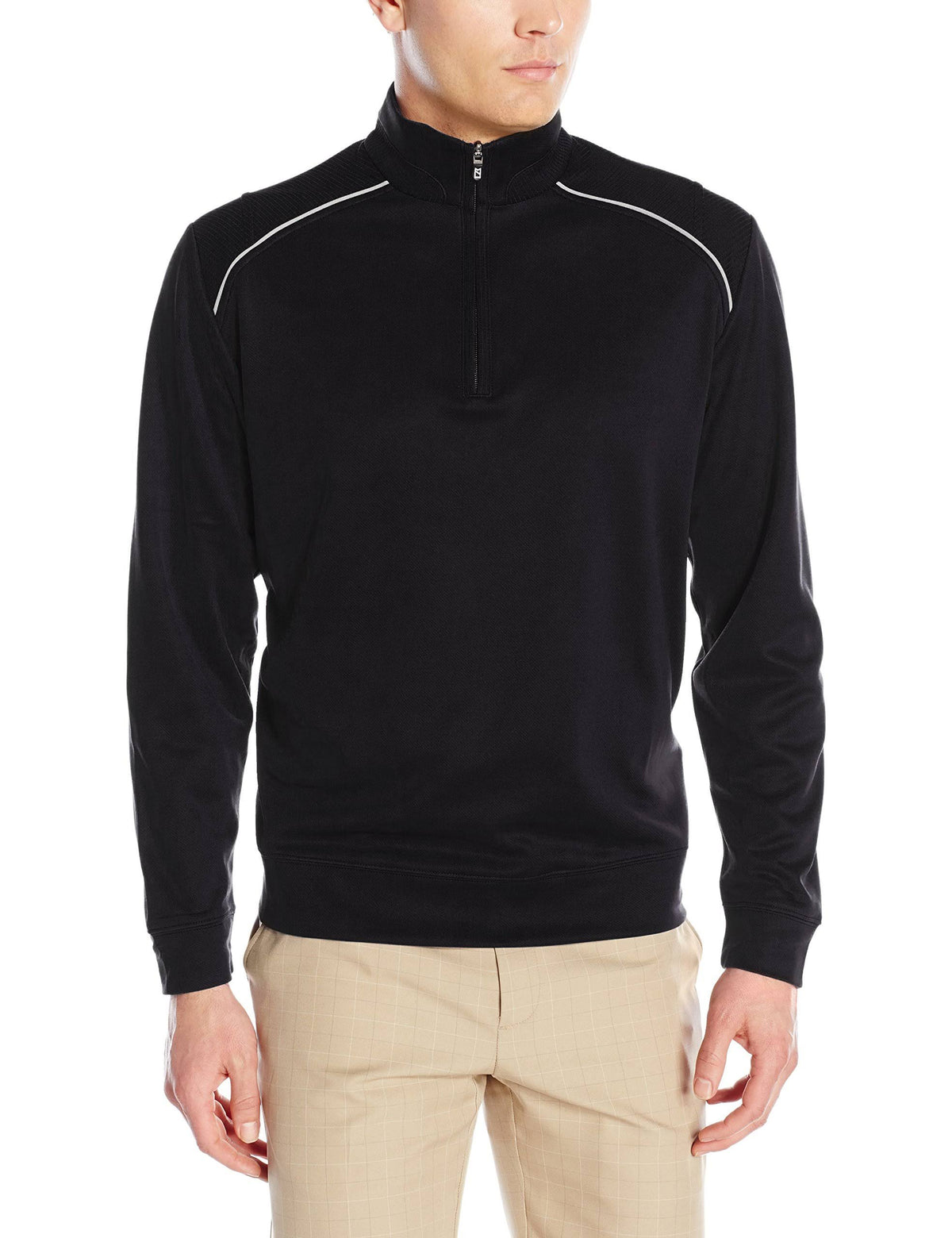 Black Half Zip A806