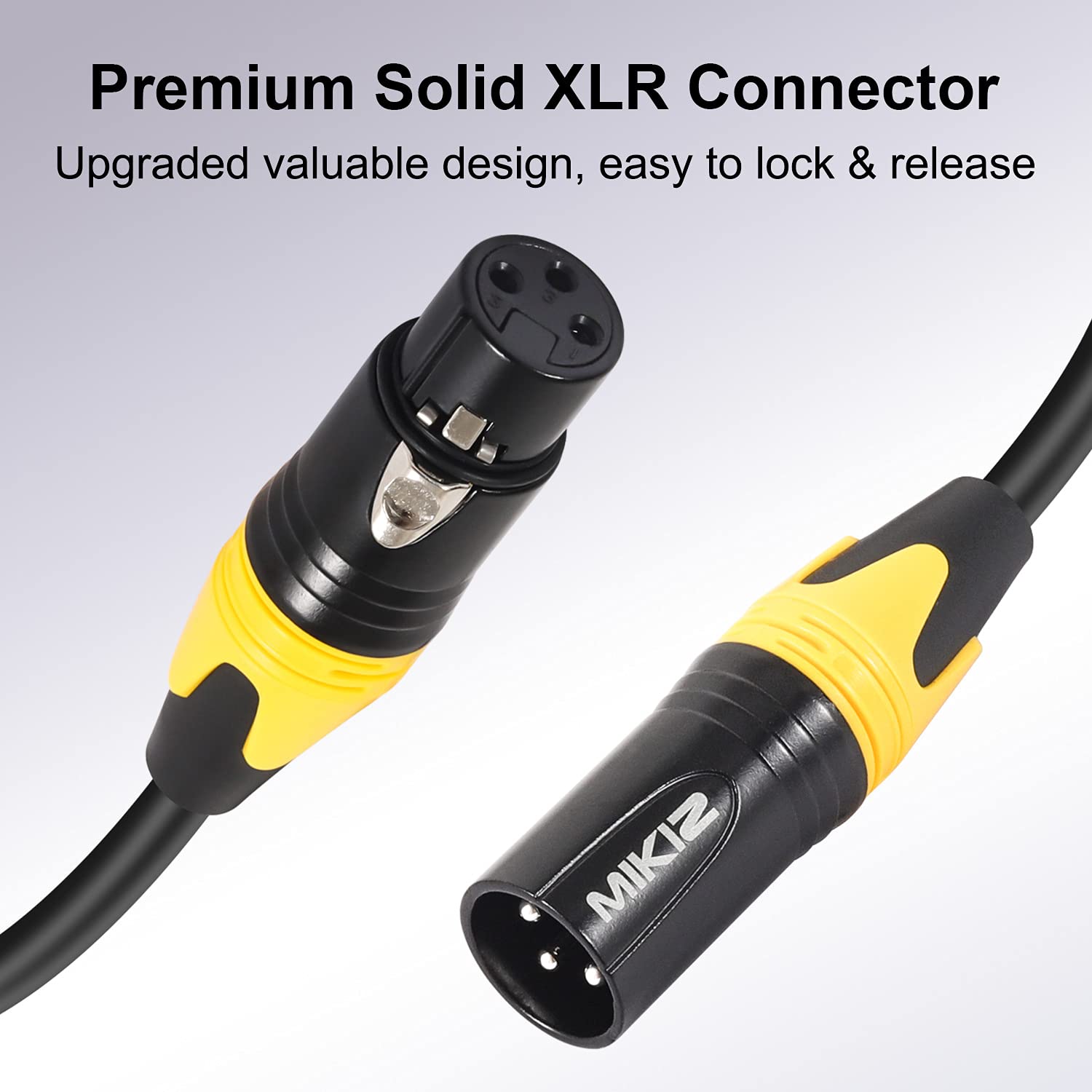 25ft 4 Pack XLR Microphone Cables M545