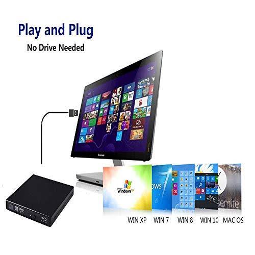 BLU-RAY Player External USB DVD RW Laptop Burner Drive X254