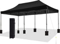 10'x10' Pop Up Canopy Tent with Sand Weights & Roller Bag C3673