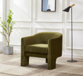 Olive Green Velvet Accent Chair Z68434