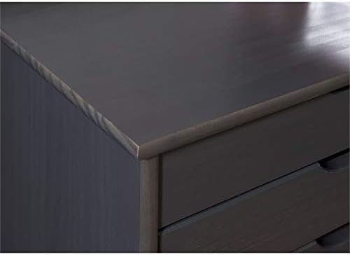 Gray Wood Rolling Storage Cart E149