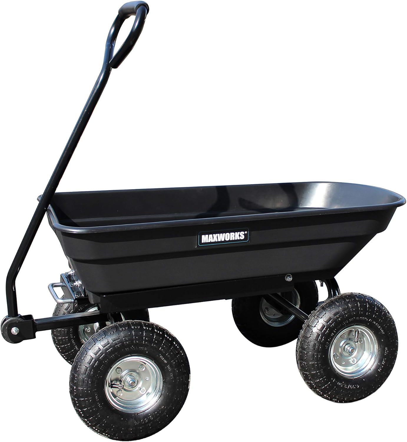 Heavy Duty Garden Dump Cart with Steel Frame and Pneumatic Wheels Z1040