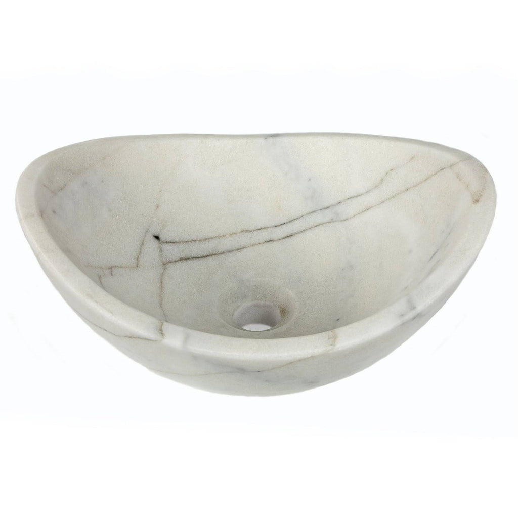 White Marble Small Vessel Sink G11926