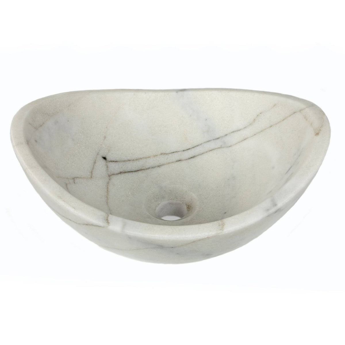 White Marble Small Vessel Sink G11926