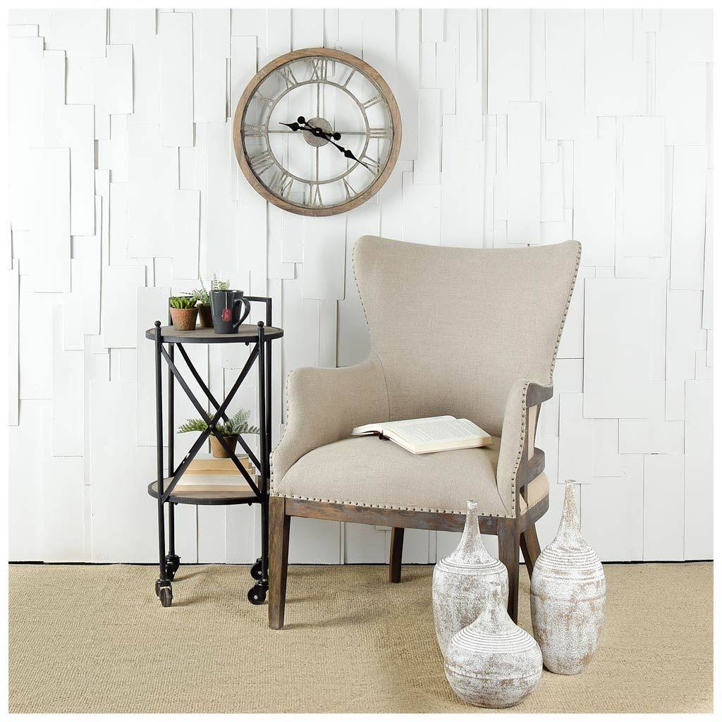 Brown Rolling Cart S677