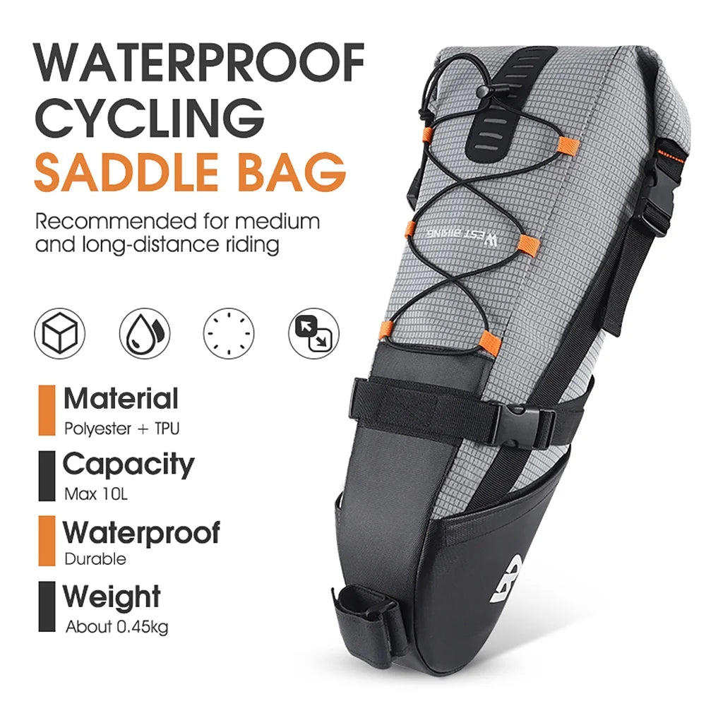 Waterproof Bike Seat Bag 10l Y517