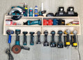 10-Slot Birch Plywood Drill Tool Holder Storage Rack P66867
