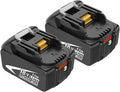 2 Packs 18 Volt 6.0Ah Replacement Battery with LED Indicator S584