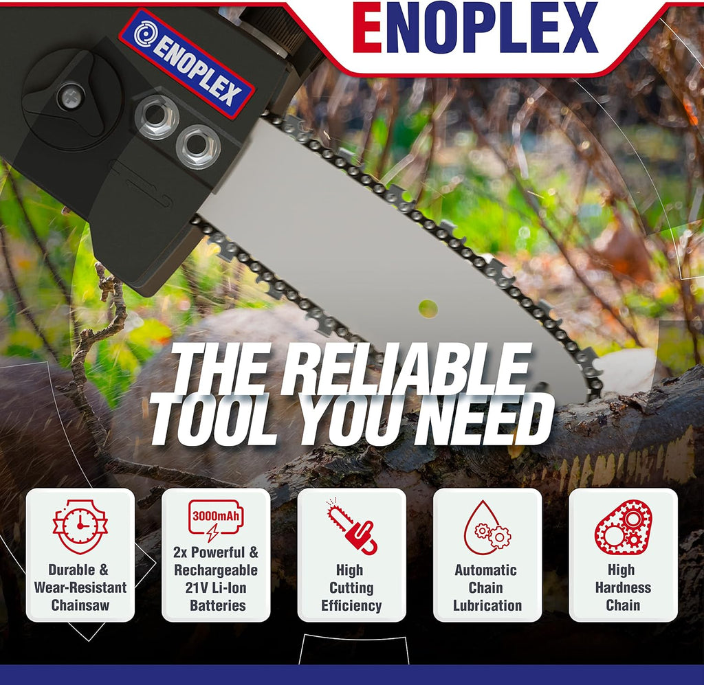 8-inch Cordless Electric Pruning Saw with 2X 3.0 Ah Batteries S7968
