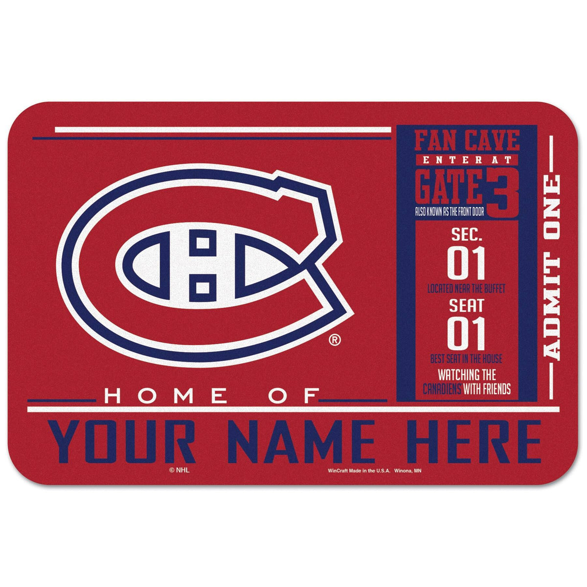 Montreal Canadiens 20 x 30 Floor Mat T737697