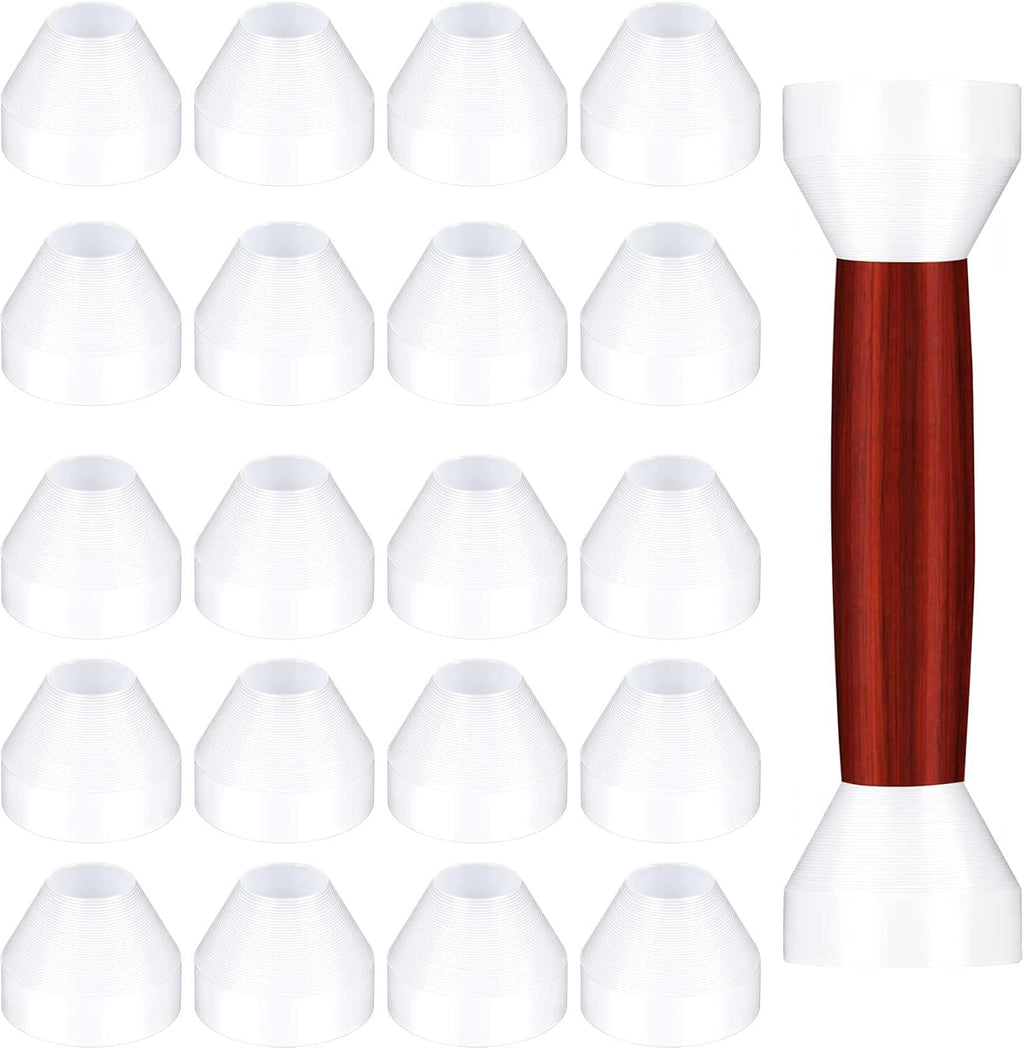 20 Pack White Non-Stick Pen Bushing for CA Finishing Pen Turning L533
