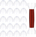 20 Pack White Non-Stick Pen Bushing for CA Finishing Pen Turning L533