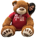 Giant Teddy Bear 60 Inch Soft Brown D976445