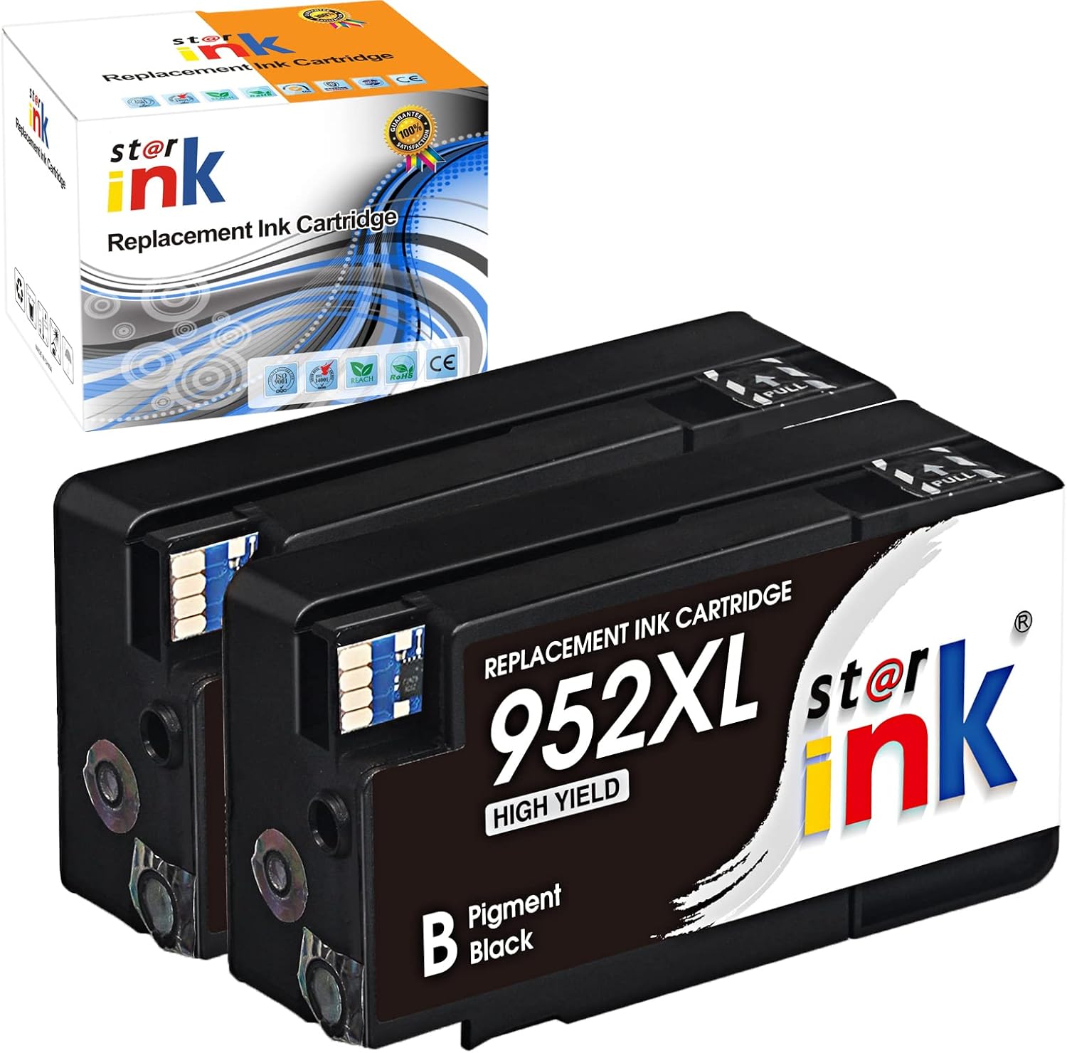 Compatible Ink Cartridge for HP 952XL Black 2 Packs T349