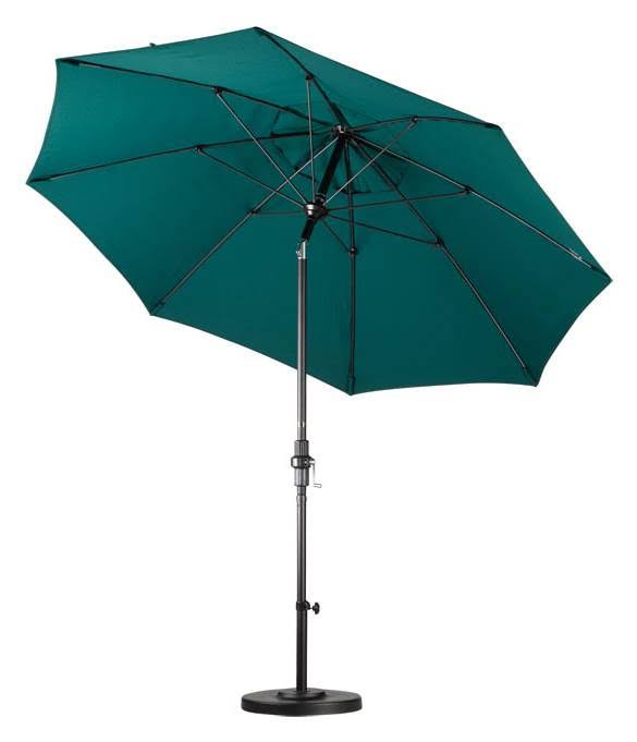 9 Feet Fiberglass Market Umbrella Collar Tilt Bronze/Pacifica/Beige M3818