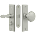 Satin Nickel Square Mortise Lock A9666