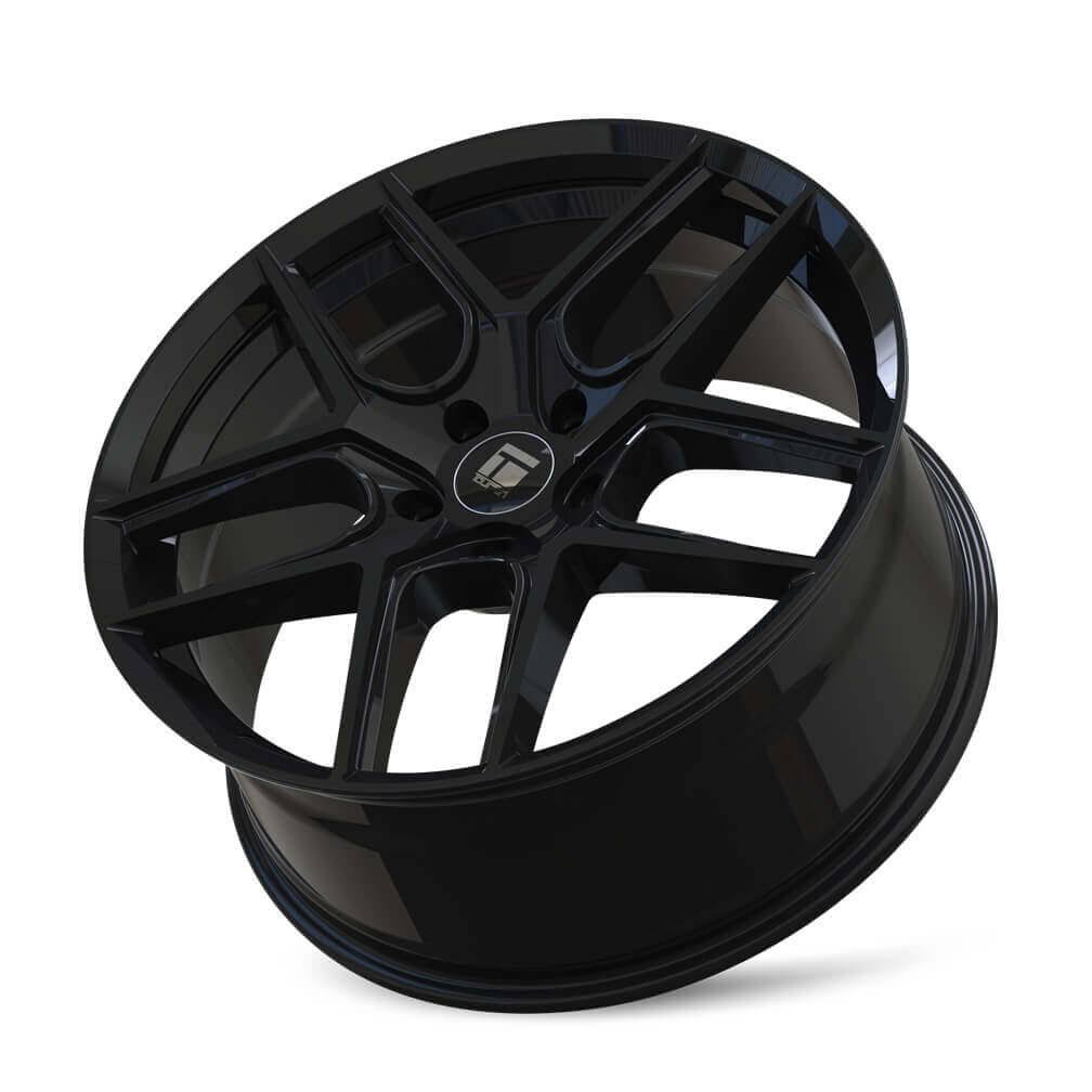 17x8 5x112 35mm Gloss Black Wheel Z8556